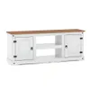 Rack 2 Puertas Línea Naturale 170 cm - Blanco/Roble en Multicolor - Muebles para TV, Uruguay | La Cueva Muebles, vista 2 de 4