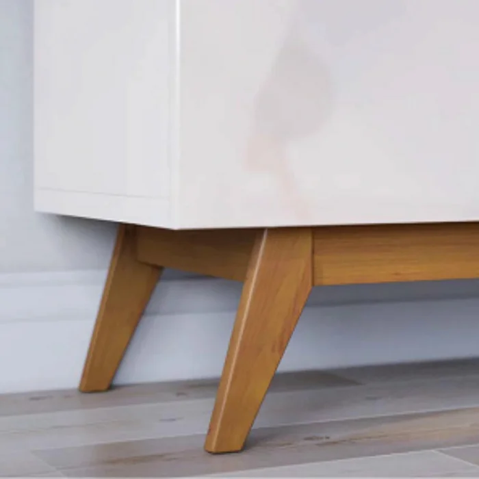 Rack para TV 1.4 - Línea Nevada - Natural/Blanco en Blanco - Muebles para TV, Uruguay | Ecowood, vista 3