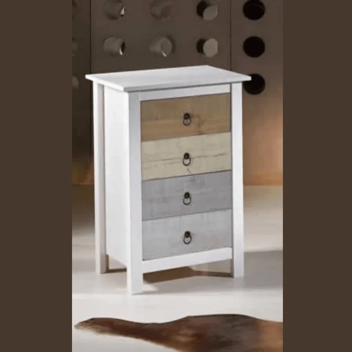 Mesa de luz CHiffonier 4 cajones Linea Flora - Mesas de luz, Uruguay | Nario Hogar, vista 2