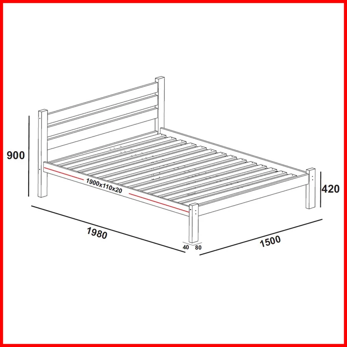 Cama 2 plazas estilo minimalista – 1433.140 - Dormitorio, Uruguay | Punto Unión, vista 3