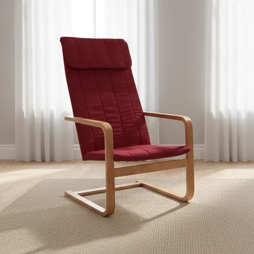 Silla Sillón Flex Tela Rojo A104h Bordeaux en Rojo - Sillones y sofás, Uruguay | Divino