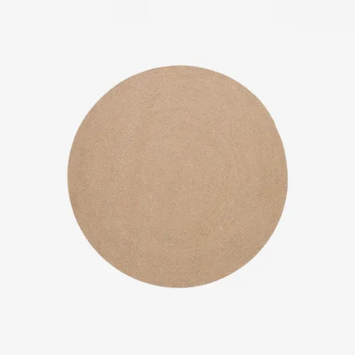Alfombra Despas en fibras sintéticas beige Ø150 cm - beige Ø150 cm en Beige - Muebles para el exterior, Uruguay | Kavehome