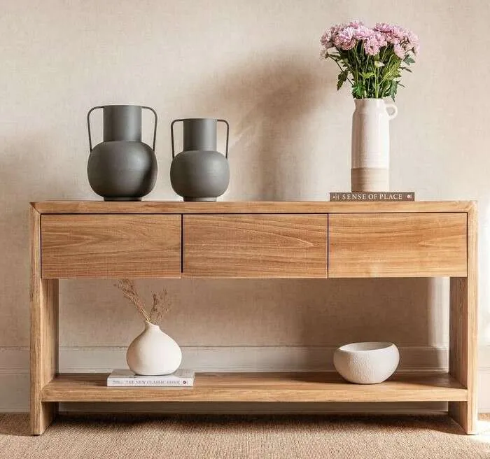 CONSOLA AURORA - ALAMO en Madera natural, Uruguay | La Iberica