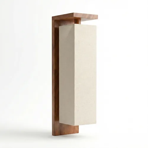 Aplique de Pared Nativo Madera & Lino - Iluminación, Uruguay | La Perla