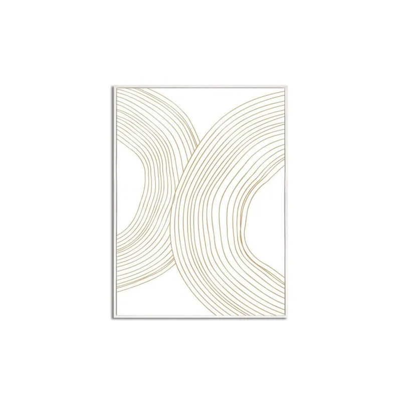 CUADRO CANVAS 30x40cm MARCO FIGURAS BEIGE 3 en Beige - Decoración de pared, Uruguay | Koz