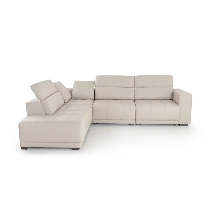 Rinconera Seúl - Cuero Básico - Chaise izquierdo - Arena - (Preventa) en Beige - Sillones y sofás, Uruguay | NYR, vista 2