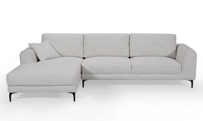 Sofa con Chaise ASPEN Natural en Blanco - Sillones y sofás, Uruguay | Finkel