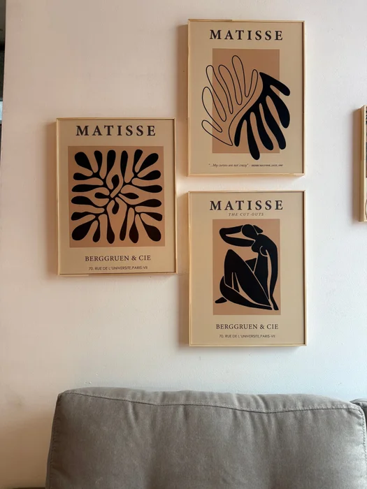 Kit 3 Cuadros - Matisse Beige/Negro - 30 × 40 en Negro - Decoración de pared, Uruguay | Berna Home, vista 7