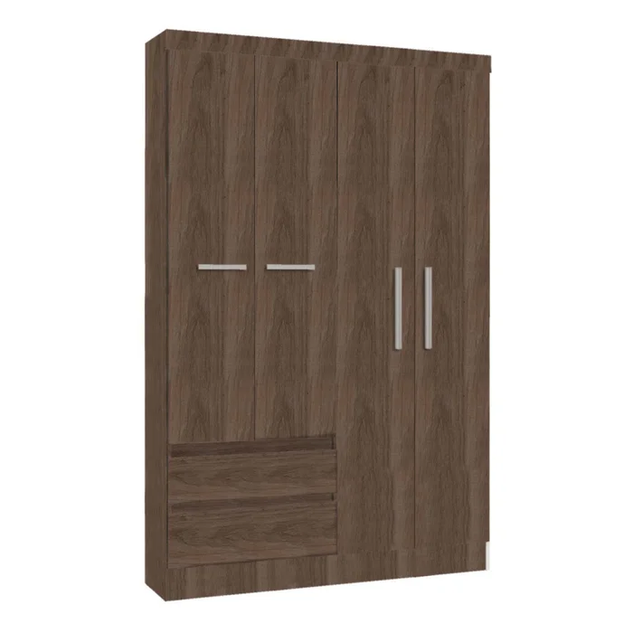 Placard Ropero 4 Puertas Mdp Marron 0400r Viena en MALBEC - Roperos y placares, Uruguay | Divino, vista 2
