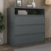 Cómoda 3 Cajones - Línea Clara - Gris en Gris - Cómodas, Uruguay | Ecowood, vista 1 de 4