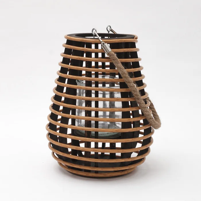Fanal De Bamboo Con Asa De Yute - Velas y Portavelas, Uruguay | Tiendas Montevideo, vista 2