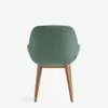 Silla Konna - verde y patas de madera maciza de fresno acabado oscuro en Verde - Sillas, Uruguay | Kavehome, vista 9 de 10