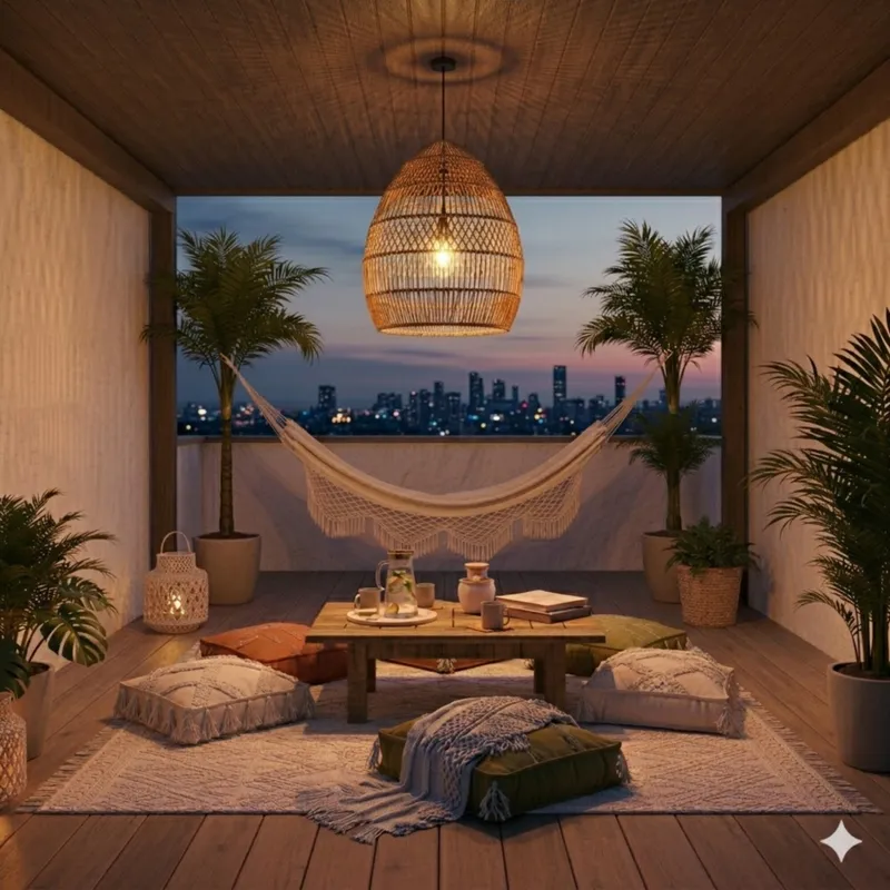 Colgante rattan grande 68cm - NATURAL en Marrón - Lámparas colgantes, Uruguay | Iluminica