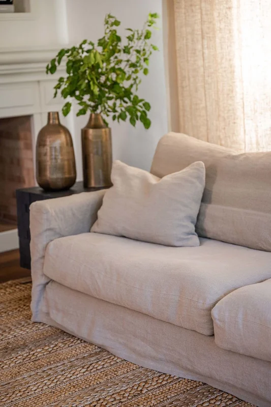 SOFA BISCARROSSE LINO FRANCES 206CM BEIGE en Beige - Sillones y sofás, Uruguay | Masinfinito Casa, vista 3