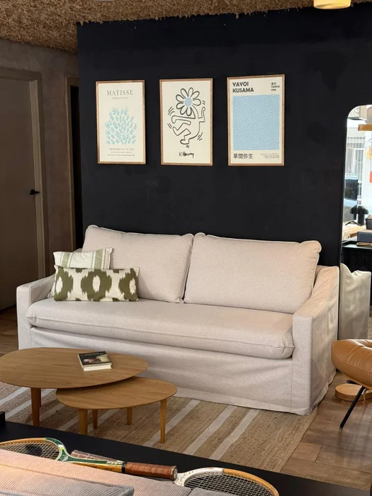 Sofá Manchester con Funda Desmontable 3 Cuerpos (205cm) – Beige en Beige - Sillones y sofás, Uruguay | Berna Home, vista 4