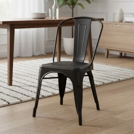 Silla Tolix - Negro en Negro - Sillas, Uruguay | La Cueva Muebles, vista 7