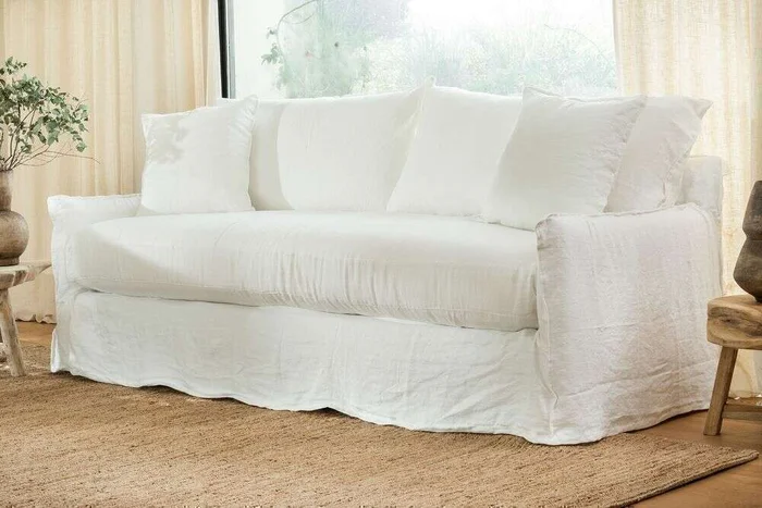 SILLON ALMA LINO BLANCO - 2.30 MTS en Blanco - Sillones y sofás, Uruguay | La Iberica