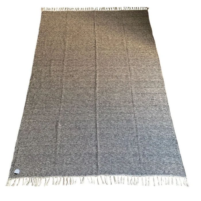 ALFOMBRA 200X285CM JASPEADO FLECOS NATURAL Y NAVY - Alfombras, Uruguay | Decohogar