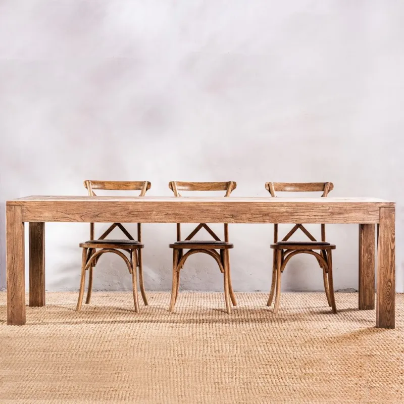 Mesa De Comedor Jacinta 240 Cm en Madera natural - Mesas de comedor, Uruguay | Aihaus