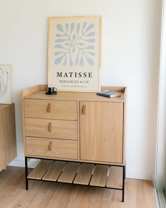 Comoda Multifuncional – Olmo en Madera natural - Cómodas, Uruguay | Berna home, vista 2