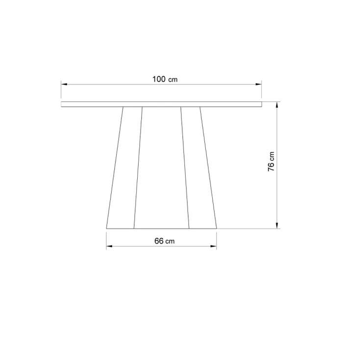 Mesa Polo - 100cm en Madera natural - Mesas de living, Uruguay | Walnut, vista 5