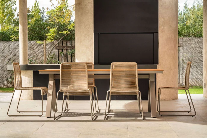 MESA COMEDOR GRAFITO - EXTERIOR - 2.00 X 0.90 MTS en Gris - Muebles para el exterior, Uruguay | La Iberica, vista 16