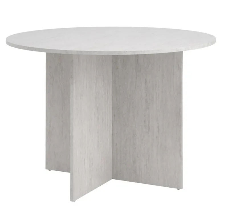 Mesa de comedor KRONDAL Ø110 travertino en Madera natural - Mesas de comedor, Uruguay | JYSK