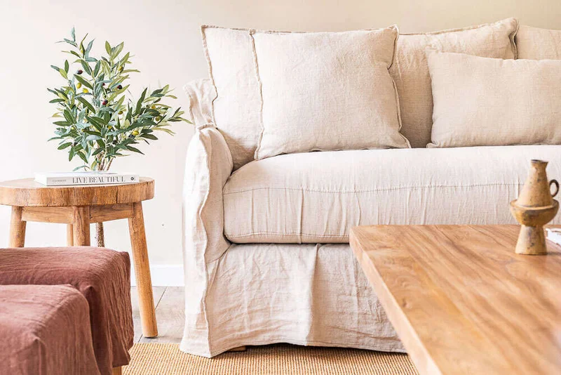 SILLON ALMA LINO BEIGE - 2.30 MTS en Beige - Sillones y sofás, Uruguay | La Iberica, vista 4