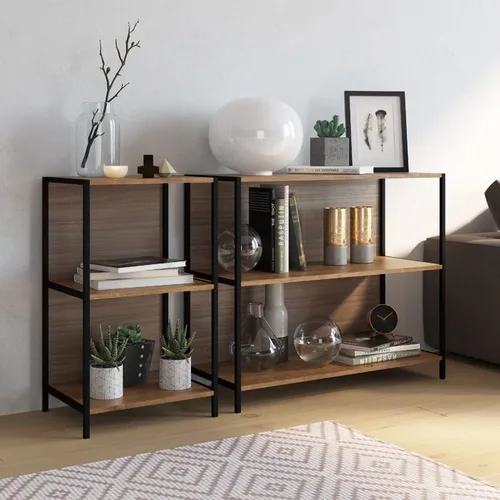 Biblioteca baja Steel Quadra (90cm) 27868 en Multicolor - Bibliotecas, Uruguay | World Vigo