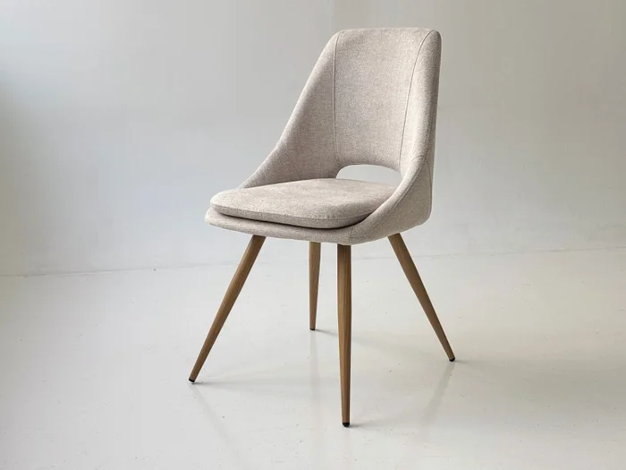 Silla CYNTIA en Tela - Beige en Gris - Sillas, Uruguay | Finkel, vista 5