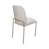 Silla en tela beige, patas en metal chocolate claro. en Beige - Sillas, Uruguay | Champagne Home, vista 2 de 3