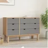 Comoda 6C Mel/Gris Linea Nordica en Madera Maciza - Cómodas, Uruguay | Que Sal Muebleria, vista 9 de 15