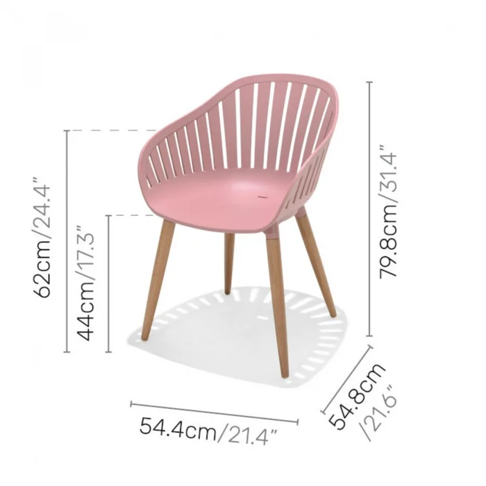 Silla de exterior - Nassau - Rosa en Rosa - Muebles para el exterior, Uruguay | Rústico Hogar, vista 5