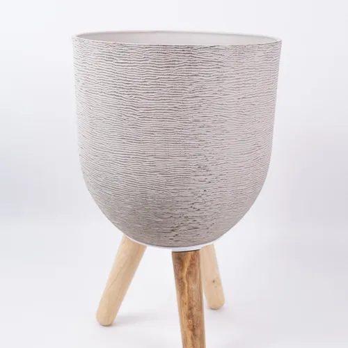 Maceta Teli - Beige en Beige - Decoración, Uruguay | Indian