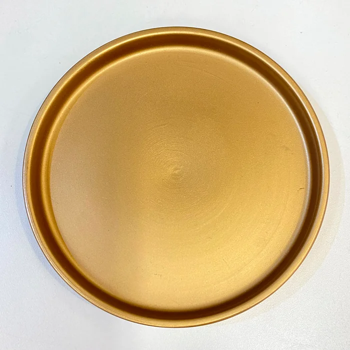 Plato para maceta Chiara en Dorado - Macetas, Uruguay | Alta Gracia Deco