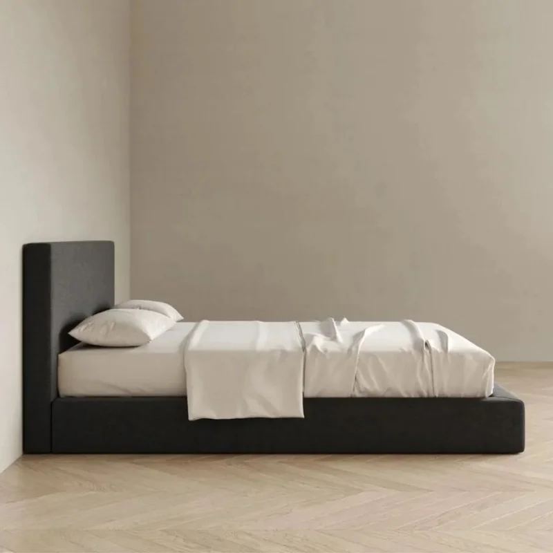 Cama 2 plazas Marshmallow en Negro - Dormitorio, Uruguay | La Cueva Muebles, vista 4