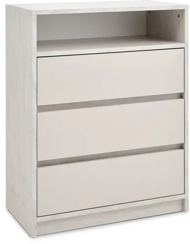 Cómoda BILLUND 3 cajones travertino/beige en Beige - Cómodas, Uruguay | JYSK