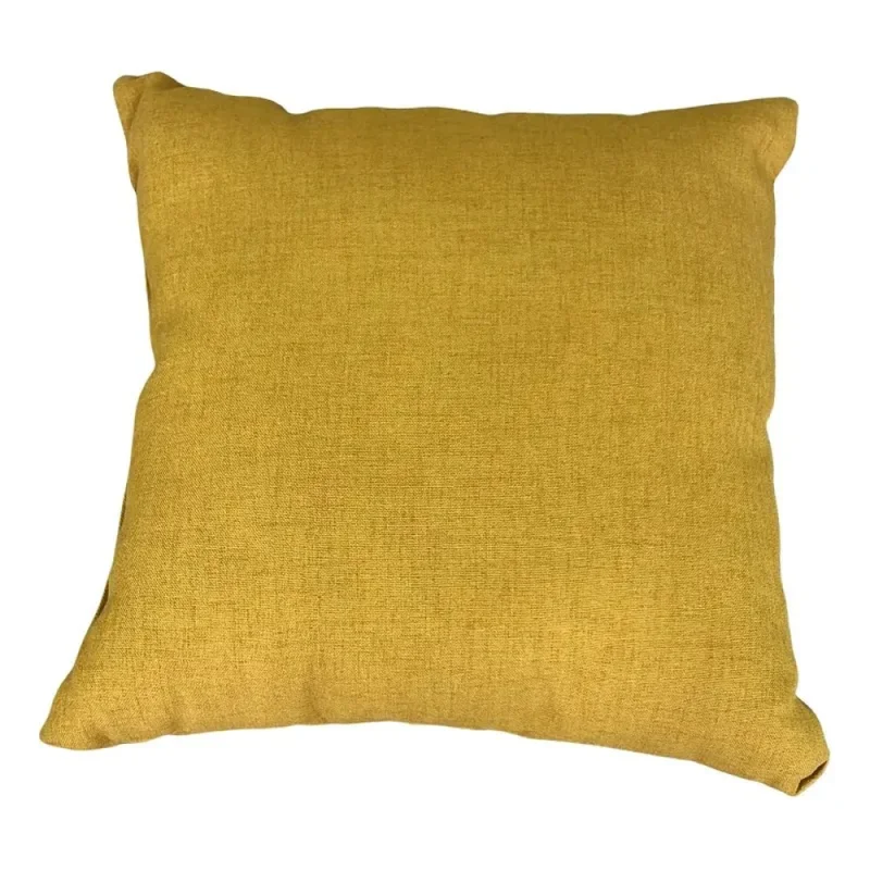 Almohadón tela color mostaza - 40 x 40cms en Amarillo - Textiles, Uruguay | Champagne Home, vista 3