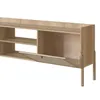 Rack Oslo - Natural con tejido en Marrón - Muebles para TV, Uruguay | NYR, vista 6 de 8