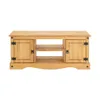 Rack 2 puertas 1 Estante - 120cm - Línea Monterrey - Natural en Madera natural - Muebles para TV, Uruguay | Ecowood, vista 3 de 5