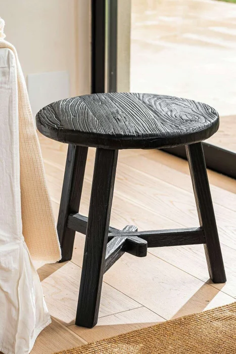 MESA AUXILIAR / BANCO OLMO BLACK - 50 CMS en Negro - Mesas de luz, Uruguay | La Iberica, vista 7