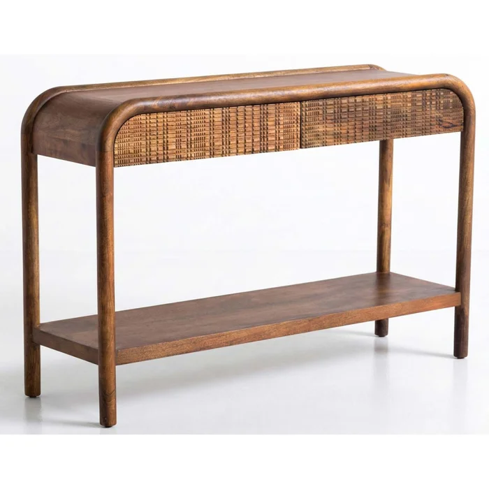 Consola Madera-de-mango Marron Bento Walnut en Marrón - Mesas de living, Uruguay | Divino, vista 3