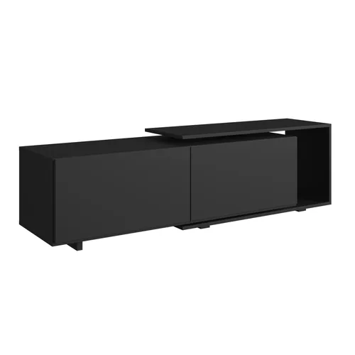 Rack TV Vigo Negro - Muebles para TV, Uruguay | Berna home