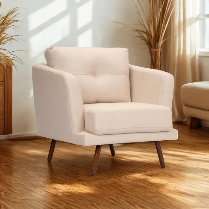 Sillon Poltrona 1 Cuerpo Trinidad - Beige en Beige - Sillones y sofás, Uruguay | Ecowood