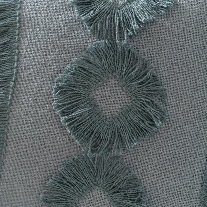 Funda de Almohadón Rombos Texturados y Flecos Borla - Textiles, Uruguay | Arredo, vista 2