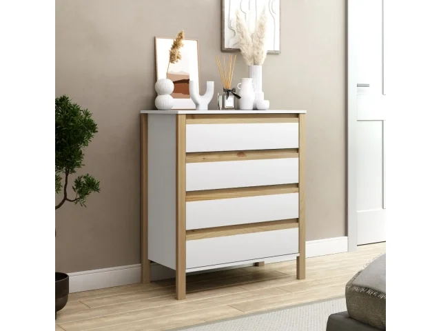 Comoda Combinado Madera 4 cajones - Cómodas, Uruguay | Quesal
