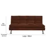 Sofá Cama Tapizado En Microfibra Patas De Metal en Gris – Marrón – Rojo - Sillones y sofás, Uruguay | Soy Hogar, vista 6 de 8