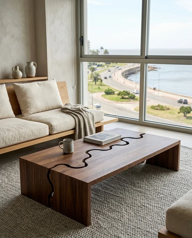 MESA DE LIVING DISEÑO ELO en Marrón - Muebles, Uruguay | Indrana, vista 8