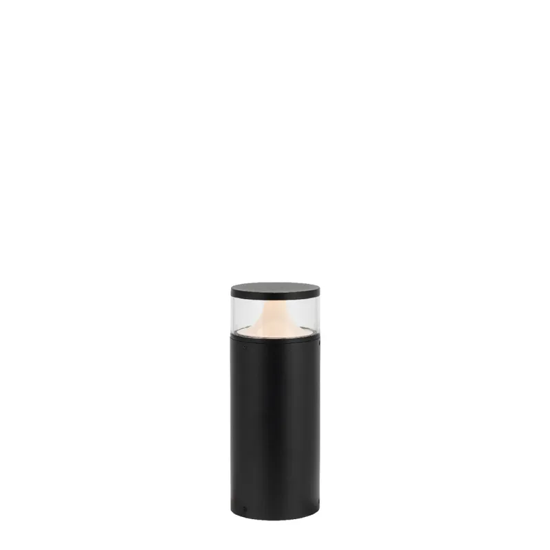 Luminaria Bolardo Exterior 9W Kane 30cm Negro en Negro - Lámparas de pie, Uruguay | Serlux