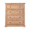 Cajonera 5 Cajones Madera-acacia Natural-beige Westport en Madera natural - Cómodas, Uruguay | Divino, vista 3 de 5
